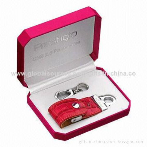 Leather 8GB USB Flash Drive, OEM Orders Welcomed, Uses Toshiba or Samsung Chipset